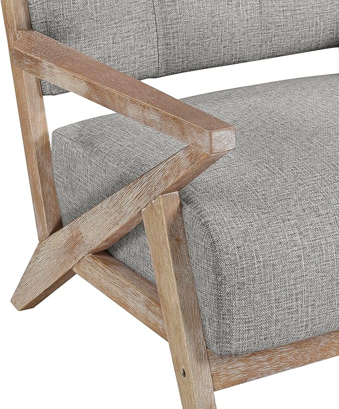Lexicon Lhasa Fabric Accent Chair Brownish Gray