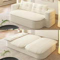 JOYBASE 78in Sofa Couch Convertible Oversized Cloud Loveseat Minimalist Sleeper Sofa Bed for Living Room Apartment Office No Assembly Required (Cream White)