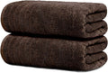 Tens Towels Pack of 2 Extra Large Bath Sheets 35 x 70 Inches 100% Cotton Larger &amp Lighter Weight Quicker to Dry Super Soft &amp Absorbent Oversized Bath Towels Brown