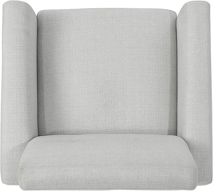 Christopher Knight Home Sienna Mid-Century Modern Fabric Club Chair Light Grey