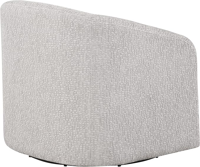 OSP Home Furnishings Parker Upholstered Swivel Tub Accent Chair Sterling Fabric