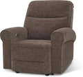 MCombo Power Wall Hugger Recliner Chair for Small Space RV Living Room USB &amp USB-C Charging Ports Modern Rolled Arm Recliner PR630 (Dark Brown Medium)