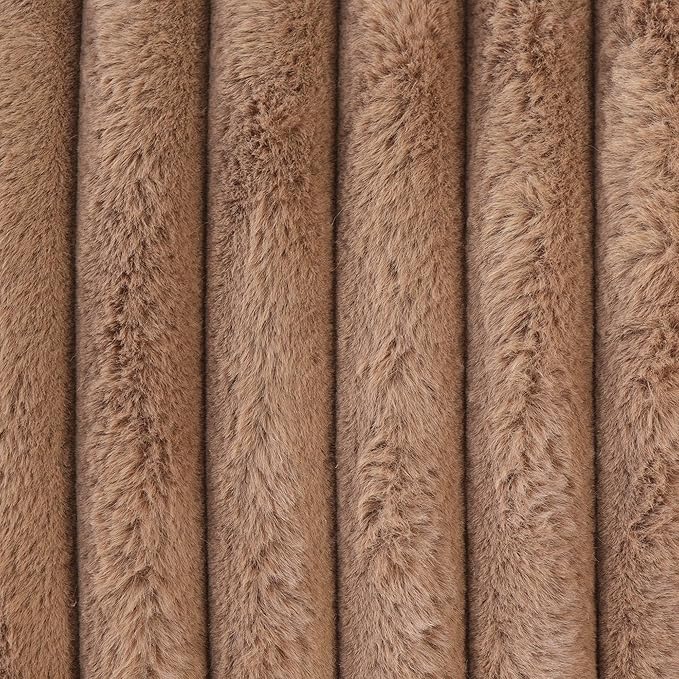 JACH 39.37 Modern Comfy Ottoman for Living Room Oversized Ottoman Footstool Cushion Covers Removable Minimalist Ottomans for Party Bedroom Apartment (Brown)