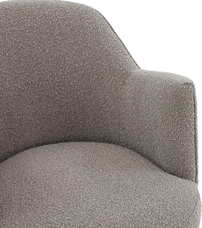 SAFAVIEH Couture Collection Christian Light Grey Boucle Swivel Accent Chair (Fully Assembled)