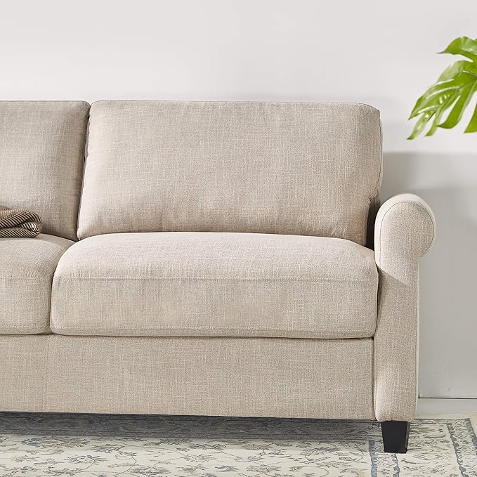 Zinus Josh Sofa Couch/Easy Tool-Free Assembly Beige