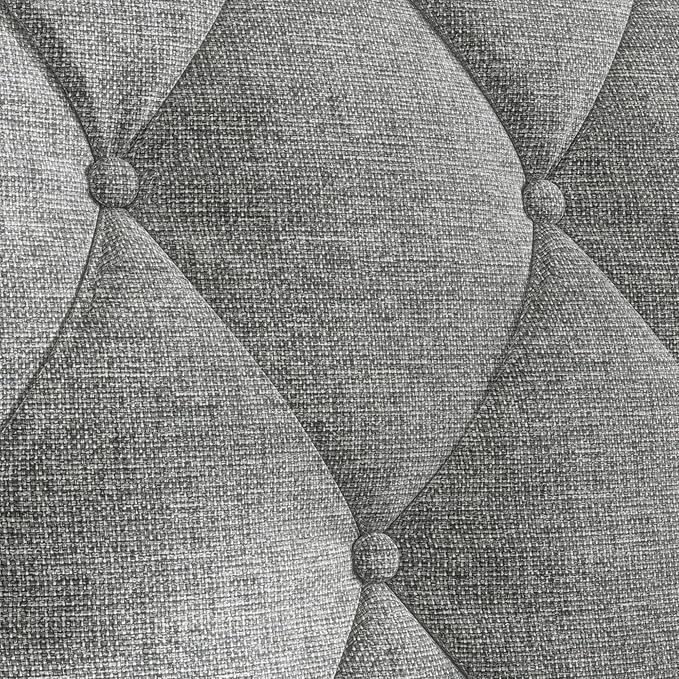 GDFStudio 78.75 3-Seater Sofa Button Tufted Backrest Big Comfy Couch with Plush Cushions Mid Century Modern Couches Home Living Room Sofa Upholstered Sofas &amp Couches for Apartment Bedroom Gre