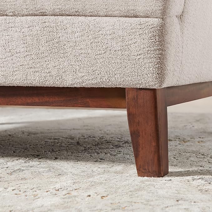 VANOMi Accent Chairs for Living Room 31 Oversized Armchair with Thick Cushion Terry Fabric Cozy Reading Chairs for Adults Bedroom Apartment Camel