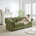KEIKI 94.8 Chenille Deep Seat Modern Cloud Sofa Plush Upholstered 3 Seat Couch with Soft Cushions and Solid Wood Frame Fluffy High Comfort Design for Contemporary Living Rooms and Everyday Relaxation