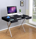 Kings Brand Furniture Contemporary Style Home &amp Office Desk Black/Chrome