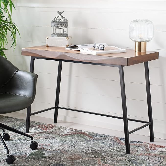 SAFAVIEH Home Collection Bernhart Walnut/Black Desk