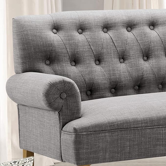Rosevera Drennan Loveseat - Sofa for Living Room Linen Ash