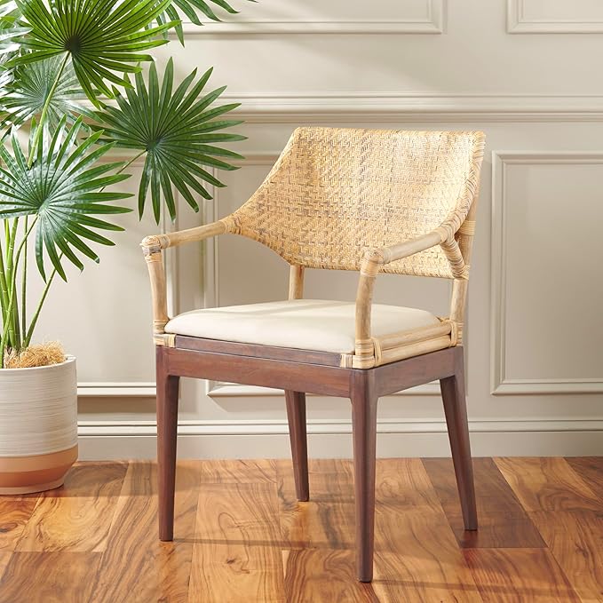 SAFAVIEH Home Collection Carlo Arm Chair Honey