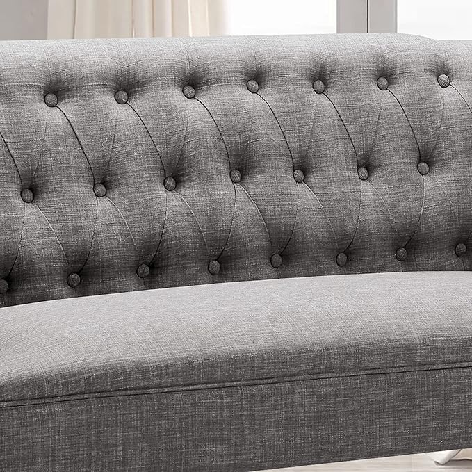 Rosevera Drennan Loveseat - Sofa for Living Room Linen Ash