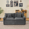 Modular Sectional Sofa - 76 Chenille Cloud Couch for Living Room &amp Apartment Deep Seat Comfort Flexible Loveseat Combination Sofa for Home &amp OfficeGrey
