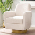 360 Degree Rotation Armchair Cotton Linen Skin Friendly Fabric Ergonomic Design Living Room Chair Bedroom Chair Living Room Chair Suitable for Indoor Home