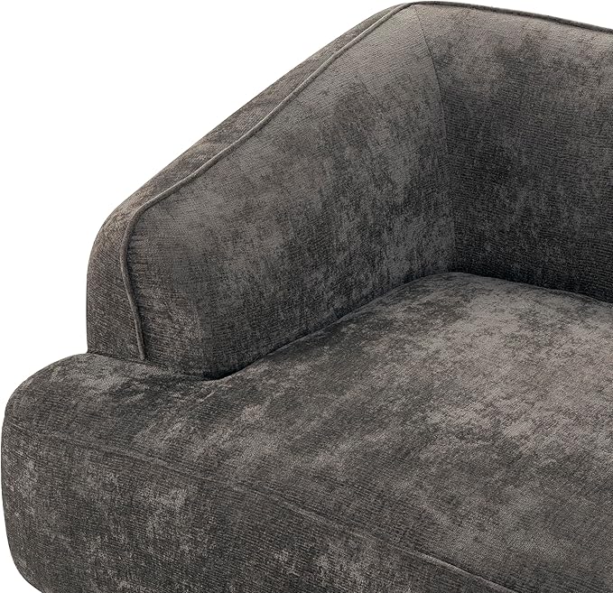 Merax 121 L-Shaped Sectional Sofa with Chaise Lounge No Assembly Required 2-Piece Set Modern 4 Seat Sofa for Living Room Soft Upholstery 32 Deep Seating (Dark Brown)