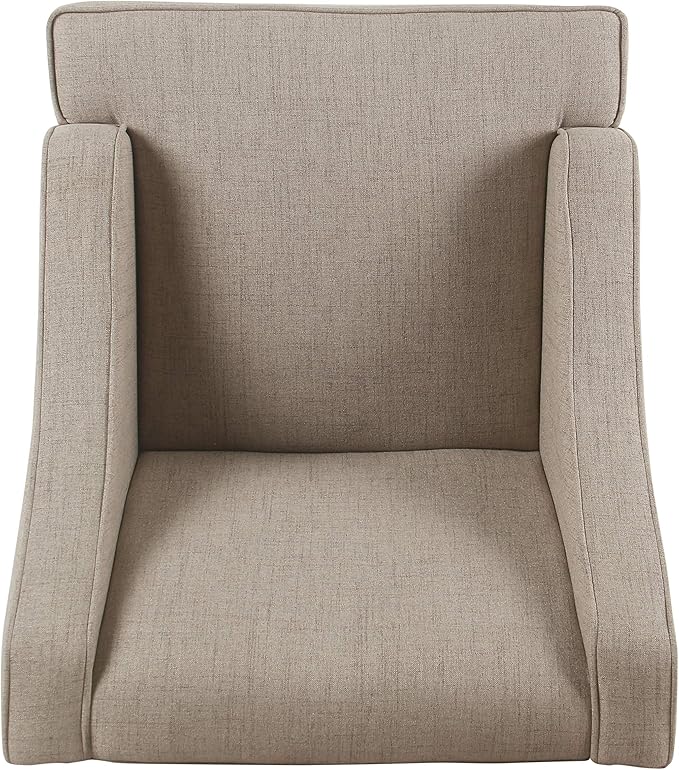 HomePop Swoop Arm Accent Chair Tan