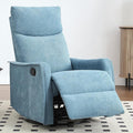 Leyu&ampHafort Swivel Rocker Recliner Chair 360° Swivel Recliner with Heat and Massage Rocker Recliner Nursery Glider Chair with Side Pockets for Living Room