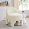 Hoop Gauze Lounge Chair with sof Cushion and backrest Need to be Assembled Suitable for Living room'bedroomldining Room Beige(24.5 28.75 28.75)