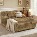 66 Inches Oversized Chaise Lounge Indoor No Assembly Required Single Sleeper Sofa Chair with Lumbar Pillow Upholstered Boneless Sofa Bed for Living Room Bedroom