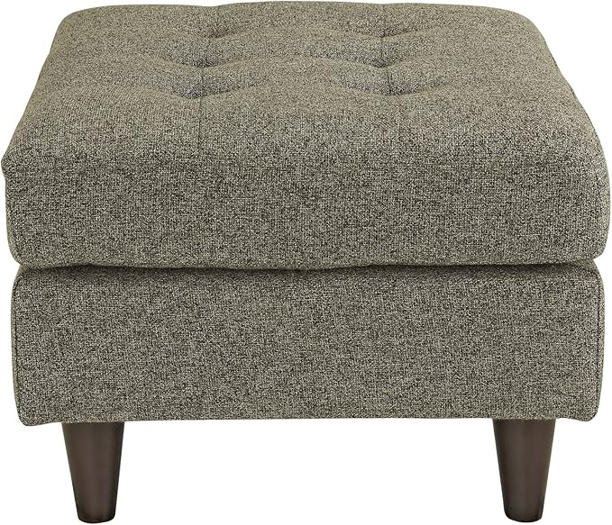 Modway EEI-1667-OAT Empress Mid-Century Modern Upholstered Fabric Ottoman In Oatmeal