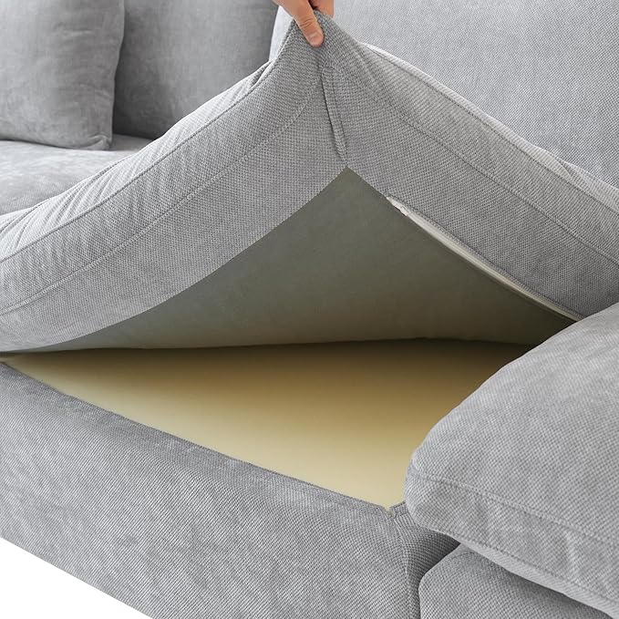 Cloud Modular Sectional SofaDown Filled Comfort Sofa Couch for Living Room2 Seater+ 1Ottoman Couches for Livingroon ApartmentCover Washable and Replaceable