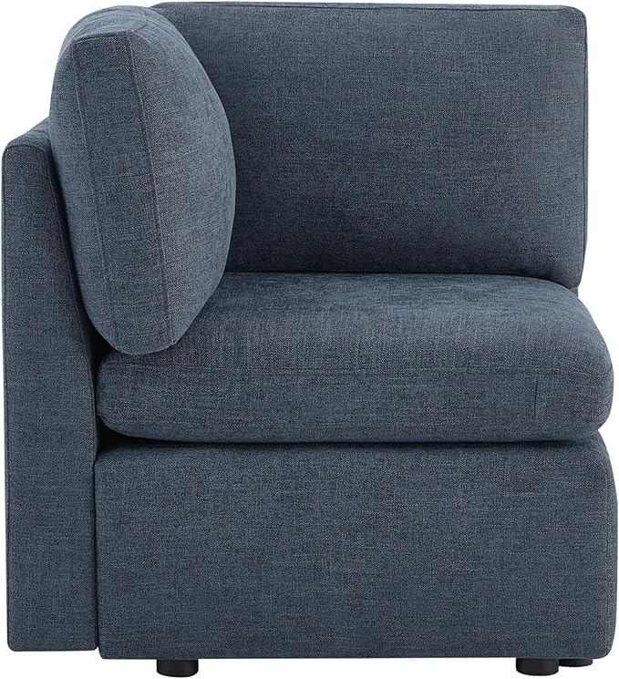 CHITA Modern Upholstered Middle Corner Sectional for Modular Couch Blue