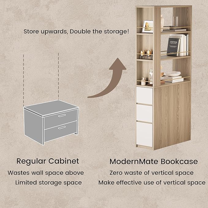 Electric Standing Desk with 3-Drawer Bookcase Adjustable Height Executive Desk Home Office Workstation with A Engineered Wood 1.18 Solid Desktop 71'' Corner Bookshelf White Walnut