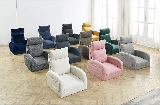 YAFF 27.6 W Modern Accent High Backrest Living Room Lounge Arm Rocking Chair Two Side Pocket-880