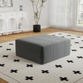 27 Sofa Ottoman Corduroy Upholstered Deep Seat Comfy Cloud Couch with Movable Ottoman DIY Combination No Assembly Required Gray