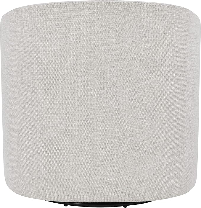 OSP Home Furnishings Parker Upholstered Swivel Tub Accent Chair Cream Fabric