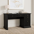Garvee Fluted Home Office Desk Storage 54 Modern Executive Desk with Charging Station Wooden Computer Writing Desk with File Cabinet &amp Drawers for Study Living Room Bedroom