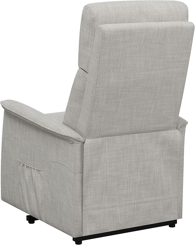 Coaster Home Furnishings - Henrietta - Fabric Upholstered Power Lift Massage Chair with Heat &amp Massage Functions USB Charging Port and Wired Remote - Living Room - Beige - 609407P