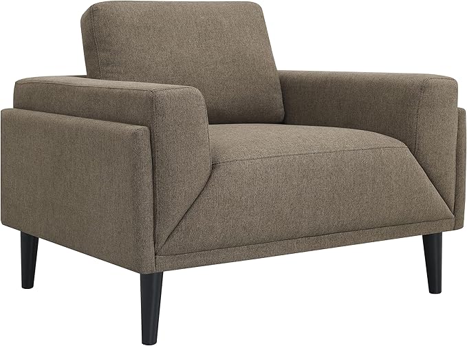 Coaster Home Furnishings - Rilynn - Upholstered Accent Chair with Track Arms Reversible Back Cushion and Pocket Coil Seat - Living Room - Brown - 509523