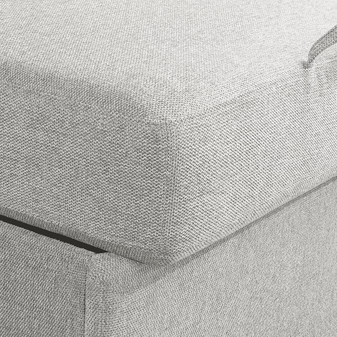 Serta Hawthorne 66.1 Slipcovered Convertible Sleeper Loveseat Full Size Dreamcoil Comfort FingerGuard Pinch Point Protection Polyester Tweed Fabric Linen
