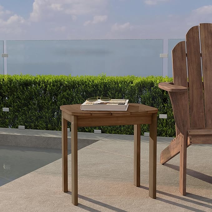 Linon Adirondack End Teak Table