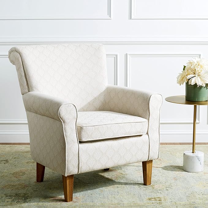 SAFAVIEH Home Collection MCR1002 Chair Beige/Flower