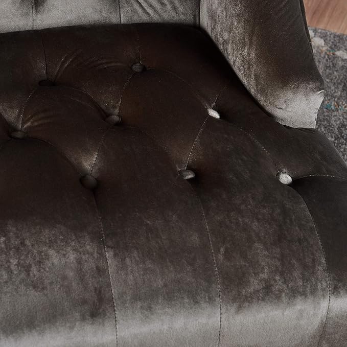 Christopher Knight Home Toddman High-Back Velvet Club Chair Grey