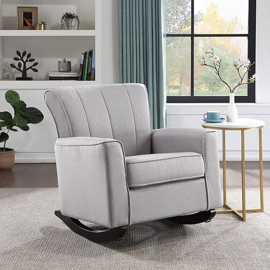 Light Grey Rocking Chair - Comfort &amp Support | Living Room &amp Bedroom | Pocket Coil Seat