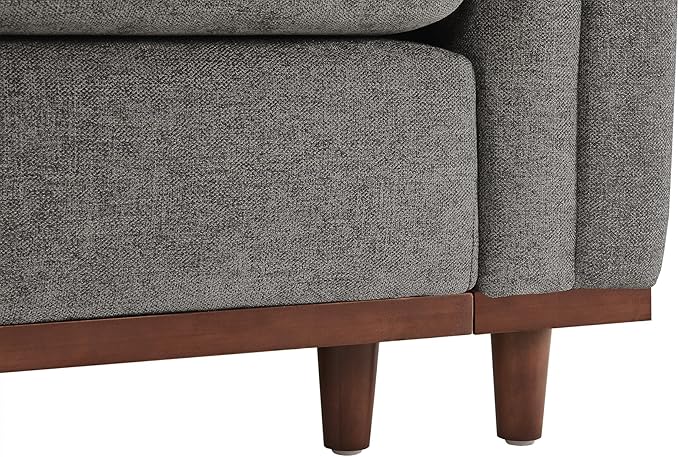 CHITA Modern Down Filled Upholstered Middle Corner Sectional for Modular Couch Grey