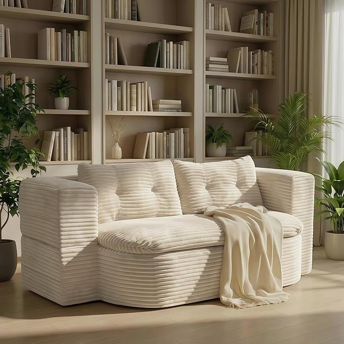 78.7-inch Folding futon Sofa Bed Full-Size Convertible Sleeper Couch Bed Memory Sponge Double Sofa with Comfortable Mattress Suitable for Living Room and Guest Room (beige 78.7 inches)