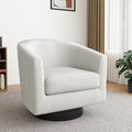 Lumibee Swivel Accent Barrel Chairs Upholstered Comfy Swivel Round Barrel Chair 360° Rotation Single Sofa Club Armchair for Living Room Reading Room Bedroom Corduroy Beige