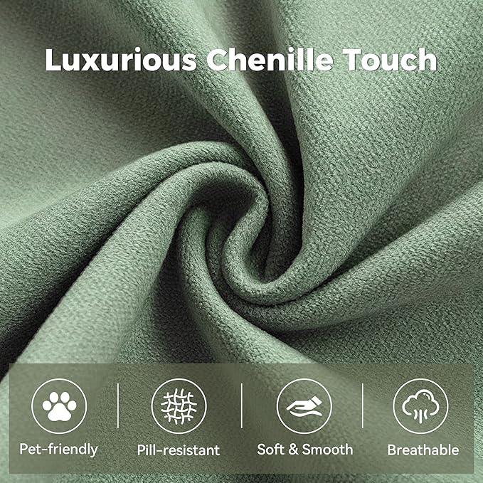 120.5 Modular Sectional Sofa Chenille Upholstered Boneless Couch Modern Deep Seat Cloud Sectional Couches for Living Room Oversized U-Shaped Couch with 2 Ottoman No Assembly Green