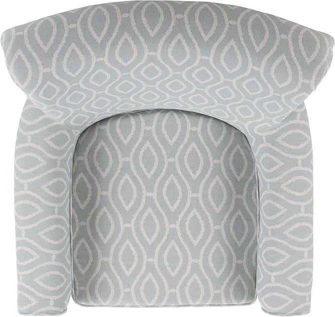 SAFAVIEH Home Collection Hazina Light Blue Geometric Ogee Club Chair