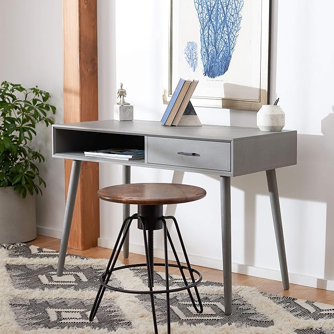 Safavieh Home Collection Remy Distressed Grey 1-Drawer Writing Desk