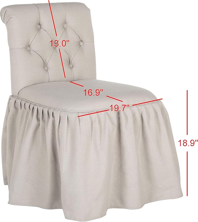 Safavieh Mercer Collection Allie Taupe Vanity Chair