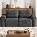 77 Cloud Loveseat Sofa Deep Seat Couch with Pillows Modern Comfortable Upholstery Boneless Sofa 1 piece for Living Room Bedroom Apartment Removable CoverNo Assembly Required Dark Gray