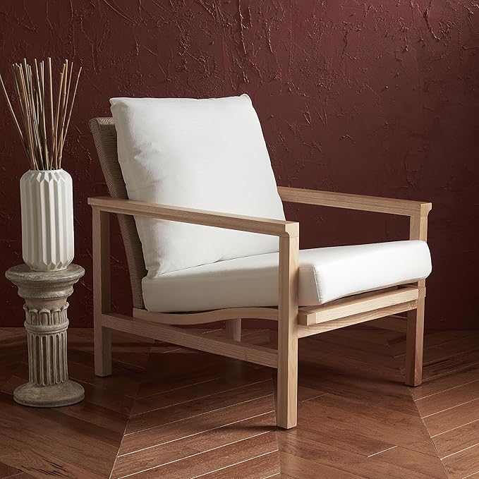 SAFAVIEH Couture Collection Emmalee Natural Cord Back Accent Chair