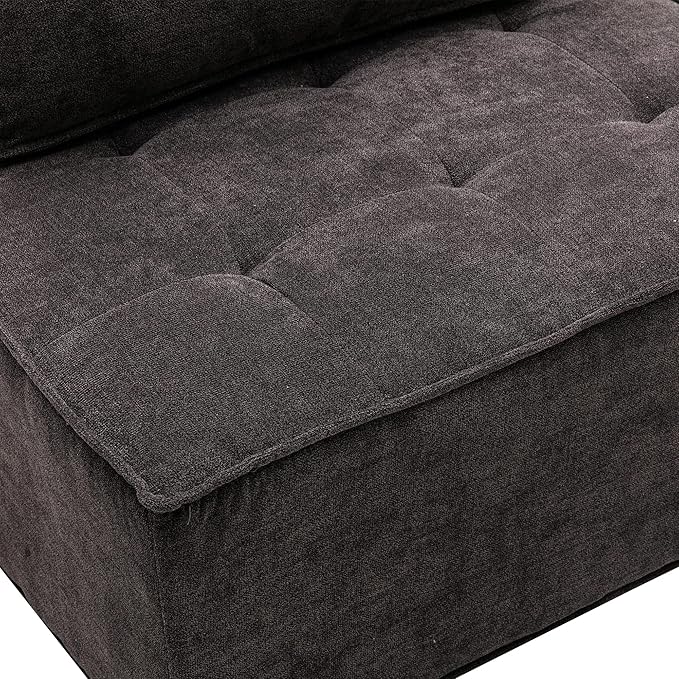 Generic Living Room OttomanLazy Chair Grey