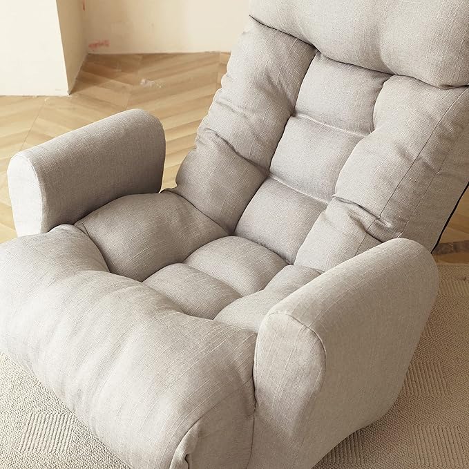 Adjustable Head and Waist Game Chair Lounge Chair in The Living Room 360 Degree rotatable Sofa ChairRotatable seat Leisure Chair Deck Chair